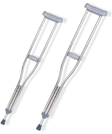 Crutches for Adults Underarm Underarm Crutches for Adjustable Tall Adult Walking Crutches Lightweight Stainless Steel Underarm Crutches with Height Adjustable Retractable Anti- S Lucky Star