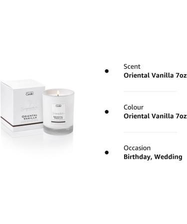 Luxury Scented Candle Gift - Oriental Vanilla | 45 Hours Burn Time | 7oz by The Copenhagen Company - Buy Online on GoSupps.com