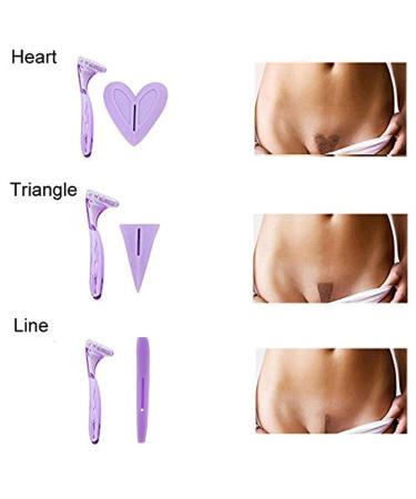 LITOON Bikini Trimmer Shaver for Women - 3-Piece Intimate Shaping Stencil Set - Buy Online on GoSupps.com