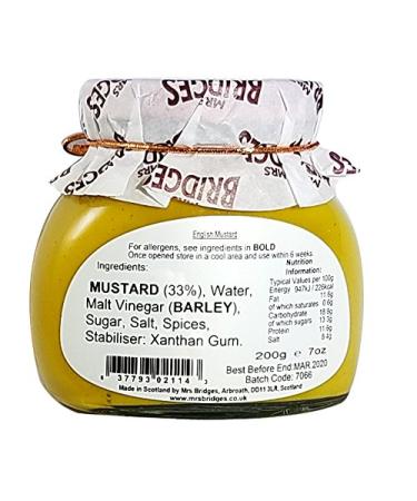 Mrs Bridges Traditional English Mustard - 7 oz | Authentic British Flavour - Buy Online on GoSupps.com