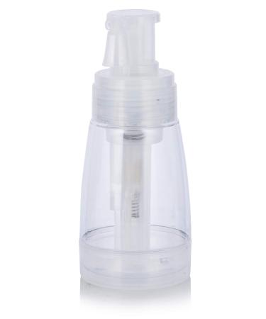 Clear Powder Spray PET Bottle with Locking Nozzle 6 oz / 180 ml + Label - Buy Online on GoSupps.com
