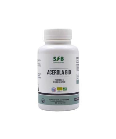 SFB Laboratoires - Acerola Bio - Riche en Vitamine C et Vitamines - R duit la Fatigue - 60 comprim s
