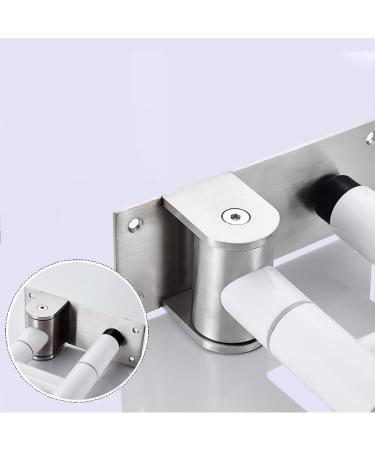 Folding Handrails Toilet Armrest Safety Support Bar for Disabled Elderly Pregnant Children Bathroom Aid Assist Rail Drop Down Grab Grips White Non Slip Stainless Steel Guard Frame - Buy Online on GoSupps.com