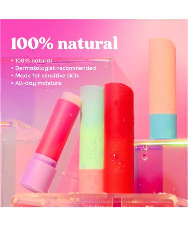 EOS Watermelon Fros Natural Lip Balm 0.14 oz - Dermatologist Recommended, Sensitive Skin, All-Day Moisture - Buy Online on GoSupps.com