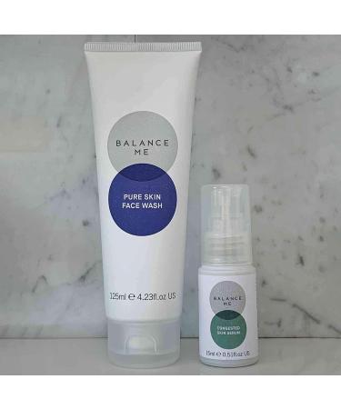 Balance Me Soothe + Clear Duo: Congested Skin Serum & Pure Skin Face Wash for Blemish-Prone Skin - Vegan & Cruelty-Free - Buy Online on GoSupps.com