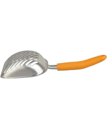 Large Metal Cat Litter Box Scoop Stainless Aluminum Alloys 13.8"*5.5"*1.8" (Yellow Handle) - Buy Online on GoSupps.com