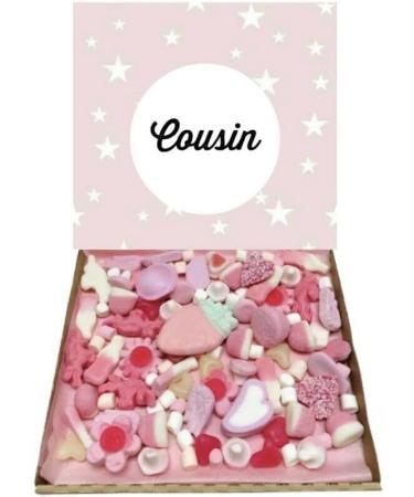 Cousin Pick n Mix 300g Pink Sweets pick and mix Selection Box Gummy Sweet Hamper Birthday Christmas Gift - Buy Online on GoSupps.com