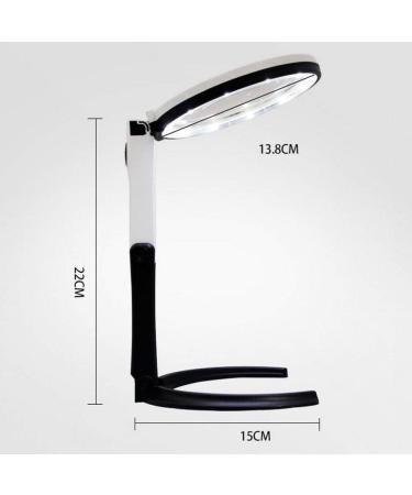 Magnifiers Magnifying Glass Desktop Main Mirror 10X Auxiliary Mirror 30X Magnifying Glass Plug in The Desktop Bracket to Maintain Handheld Light Extension Lens Desktop Folding Magnifying Glas - Buy Online on GoSupps.com