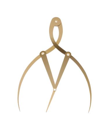 NOLITOY 1pc Eyebrow Positioning Ruler Measure Eyebrows for Microblading Eyebrow Mapping Tool Gold Scale 16.5x5.4cm Golden