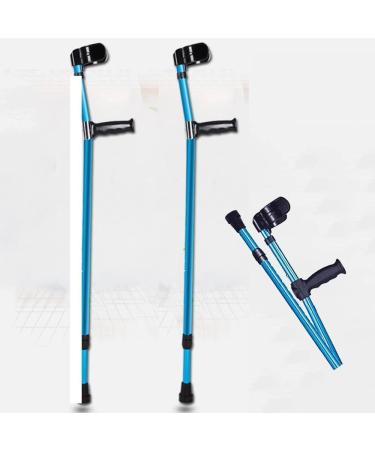 Adult Armpit Crutches Aluminum Foldable Canes Open Cuff Adjustable Walking Sticks for Women Men Seniors/2Pcs Lucky Star - Buy Online on GoSupps.com