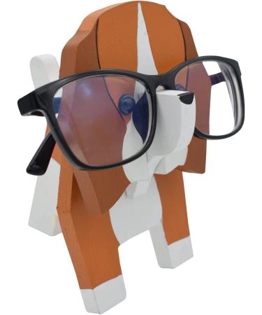Vipbuy Dog-Shaped Wood Carved Glasses Holder | 3D Wooden Puzzle Stand for Sunglasses & Pet D cor | Unique Home Office Gift - Buy Online on GoSupps.com
