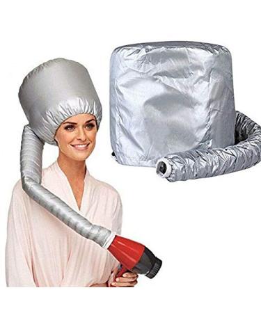 Portable Soft Bonnet Hood Hair Blow Dryer Attachment - Adjustable Hooded Dryer, Portable Hair Salon Heat Cap for Drying,Styling,Curling and Deep Conditioning,Relax, Speeds Up Drying Time at Home