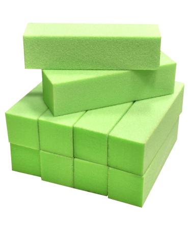 Karlash Nail Buffer 4 way sanding Block Green White 60/150 Grit Nail Art Manicure Pedicure File 10 PCS