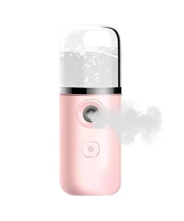 Nano Mister for Lash Extensions - Hydrating Handy Handheld Nano Facial Mist Sprayer | Face Facial Sprayer for Skin Care Refreshing Revitalizing & Soothing - Face Steamer for Daily Use Rowces Pink