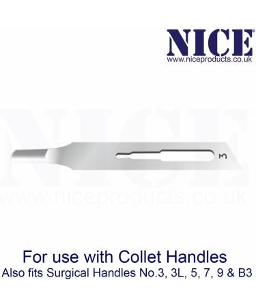 50 x NICE No.3 Gouge Sterile Carbon Steel Blades GCS3 for Manicure and Pedicure - Buy Online on GoSupps.com