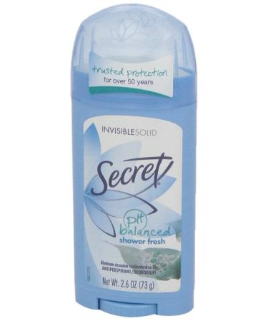 Secret Invisible Solid Antiperspirant and Deodorant for Women Shower Fresh Scent 2.6 oz (Pack of 2) Shower Fresh 2.6 Ounce (Pack of 2) - Buy Online on GoSupps.com