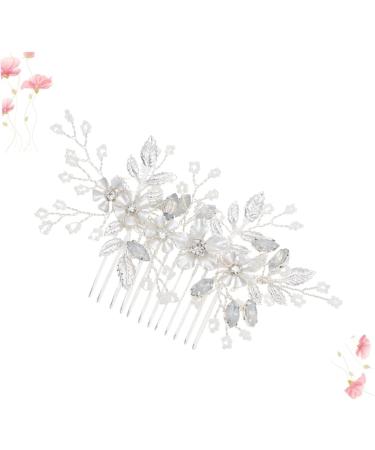 Angoily Tiara Combs Comb for Bridal Wedding Hair Comb Rhinestone Comb Rhinestone Hair Comb Crystal Hair Comb Rhinestones Millet Beads Bride - Buy Online on GoSupps.com