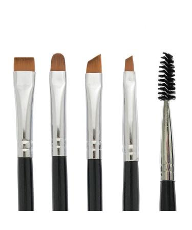 BENLILY 4pcs Eyebrow Brushes Set - Angled, Flat, Shader, and Spoolie Brush Kit - Buy Online on GoSupps.com