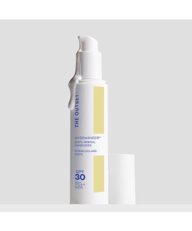 Shop Outset Hydrasheer 100% Mineral Sunscreen SPF 30 - Lightweight Vegan & Clean for Sensitive Skin - International Shipping Available - Buy Online on GoSupps.com