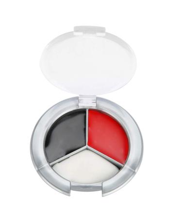 Slip oil 3 colors professional face body painting oil painting art make -up halloween body art party fancy make -up for adults (red black and white)
