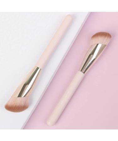 ENZO KEN Angled Foundation Brush for Liquid Makeup Cream Contour Brush for Cream Makeup Liquid Foundation Brush Liquid Foundation Makeup Brushes for Liquid Foundation Concealer Blush. (Pink 11L) - Buy Online on GoSupps.com