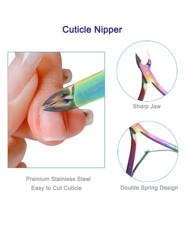 Pingispower Cuticle Trimmer and Pusher Set - Professional 3PCS Cuticle Cutter, Nippers, and Remover Tool Kit for Nail Care - Buy Online on GoSupps.com