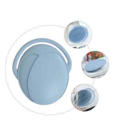 Hemoton Silicone Shampoo Brush for Babies and Kids - Blue - Buy Online on GoSupps.com