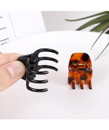 24 Mini Non-Slip Hair Clips for Girls & Women | Small Acrylic Jaw Clips Perfect for All Hair Types - Buy Online on GoSupps.com