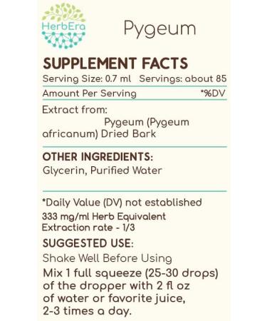 Pygeum B60 Alcohol-Free Herbal Extract Tincture, Super-Concentrated Wildcrafted Pygeum (Pygeum Africanum) (2 fl oz) 2 Fl Oz (Pack of 1) - Buy Online on GoSupps.com