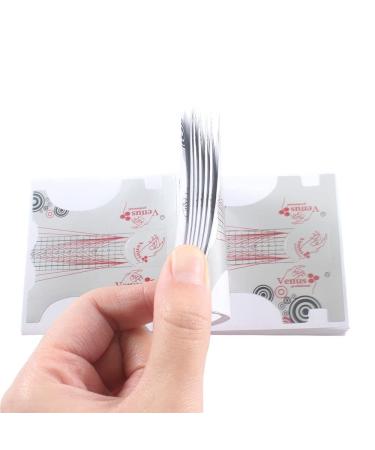 VNC 200Pcs Silver Nail Form Stickers for Stiletto Nail Tips - Manicure Extension Tool - Buy Online on GoSupps.com