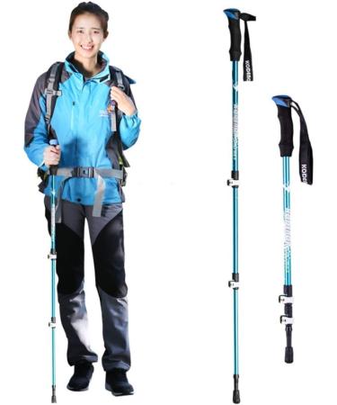 Portable Folding Walking Stick Trekking Pole 7075 Aluminum Cane Strong and Lightweight Perfect for Hiking Walking Trekking Trail Crutches - Buy Online on GoSupps.com