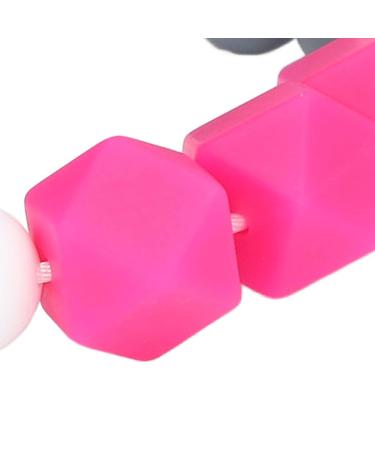 Teething Toy & Baby Feeding Chain - Easy to Clean Educational Food Accessory | Rose Red - Buy Online on GoSupps.com