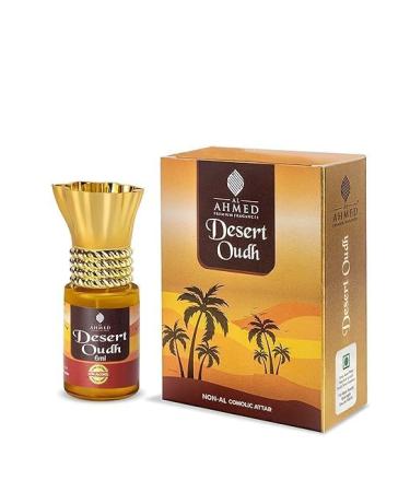 Premium 100% Desert Oud Oudh 6-ML Unisex Attar Ittar Atar Non Alcoholic Long Lasting Natural Fragrance Oud Scent 0.20 Floz