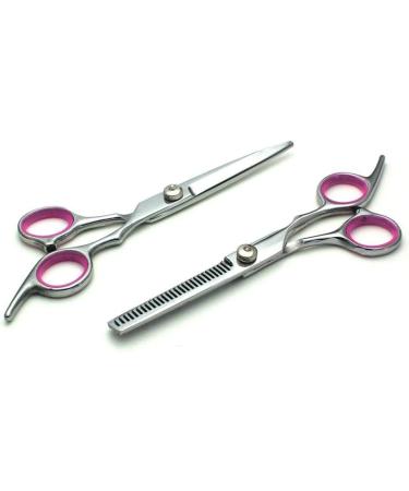 Wrapping Left-Handed Professional Hairdressing Scissors Barber Cutting Shears Thinning Scissors Hair Scissors Set(Color:A Size:6 inch Set) 6 inch set A