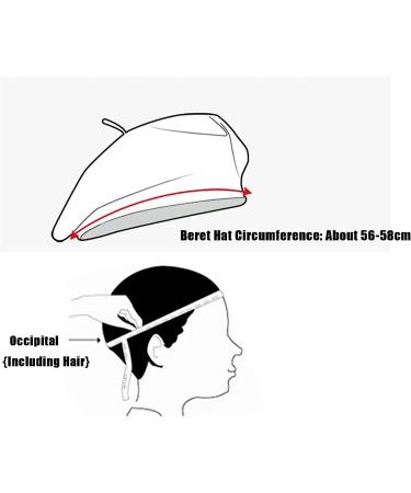 Gllutt Women Wool Beret Hat - French Style Pink Beret for Chic, Classic Look - Buy Online on GoSupps.com