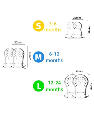 Baby Food Fruit Feeder Pacifier Teething Toys Teether (2 Pack) - All Sizes Included, 6 Silicone Nipple Options | Relief for Teething Babies - Buy Online on GoSupps.com