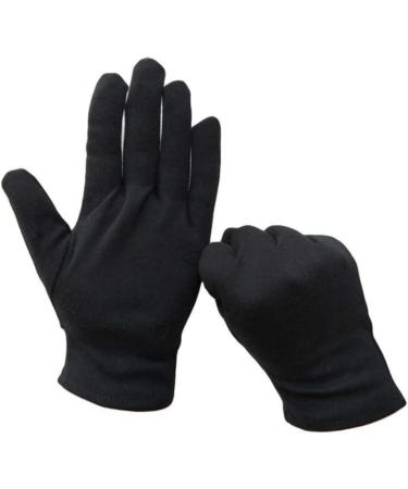 Ipetboom 12 Pairs Safety Warm Gloves Hospital Glove Examination Gloves Moisturizing Gloves Black Stretch Gloves Cotton Gloves Costume Honor Guard Gloves Moisture Wen Wan Work Coin - Buy Online on GoSupps.com