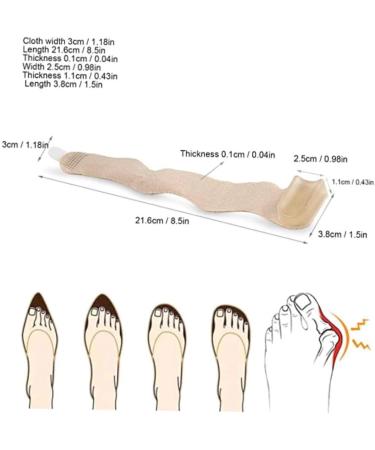 3 Pack Toe Correctors for Hammer Toe & Overlap Correction - Elastic Fabric Hallux Valgus Straighteners - Buy Online on GoSupps.com
