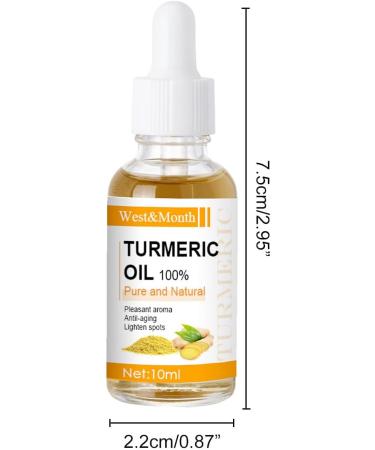 ieron 2pcs Natural Turmeric Oil Skin Care Fights Acne Heals Scars Turmeric Facial Serum Turmeric Serum for Dark Spots 10ml - Buy Online on GoSupps.com