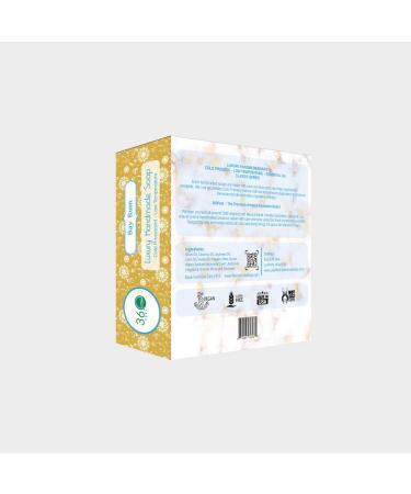 360Feel Bay Rum Soap - Handmade Men's Bar with Woodsy Spicy Scent - Perfect Gift for Men - Castile Shaving Soap - Buy Online on GoSupps.com