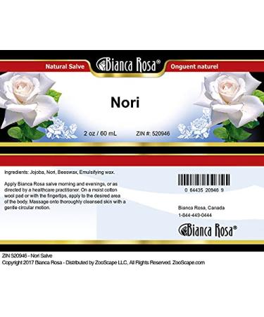 Bianca Rosa Nori Salve (2 oz ZIN: 520946) - 3 Pack - Buy Online on GoSupps.com