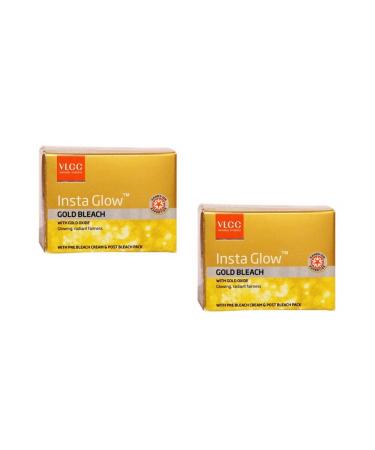 VLCC Natural Sciences Insta Glow Gold Bleach (Pack Of 2) 30 g