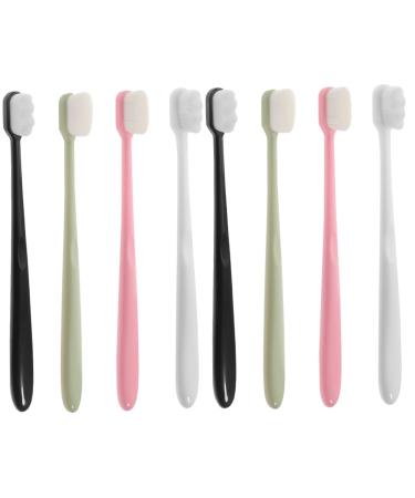 FOMIYES 8 Pcs Soft Toothbrush Child Round Tube Pp Adult