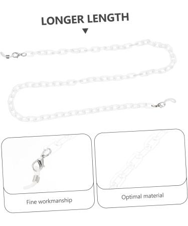Beaupretty 3-Pack Masking Glass Chain Holder | Anti-Loss Windproof Strap & Golden Necklace for Face Masks | Double Purpose Acrylic Mask Belt (70x0.7x0.2cm) - Buy Online on GoSupps.com