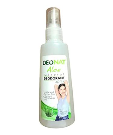 Natural Mineral Deodorant Spray (Aloe) 3.38 Fl Oz (Pack of 1)