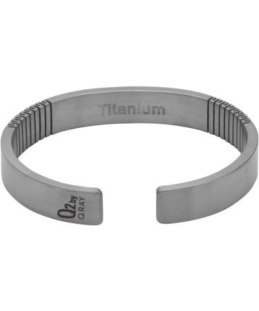 Buy QRAY Q2 Pure Titanium Golf Bracelet - 100% Pure Titanium Health & Wellness C-Shaped Bracelet for Men & Women | Medium Size 7-7.75 - Buy Online on GoSupps.com