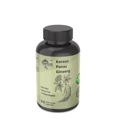Panax Ginseng Capsules 500 mg Pack of 2 (60 Capsules Each) | Supports Cognitive Function, Vitality & Strength | No Preservatives or Artificial Fillers | Serving Size: 2 120 Count (Pack of 1)