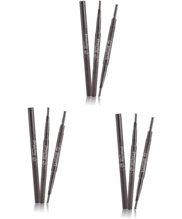 TOVINANNA 3pcs 2 1 Eyebrow Pencil Waterproof Rotate Eyebrow Pencil Microblading Pen 3d Eyebrow Brush Spiral - Buy Online on GoSupps.com