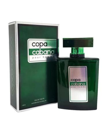COPA CABANA POUR HOMME EAU DE TOILETTE 3.4 FL. OZ. Aromatic Fougere fragrance for Men.