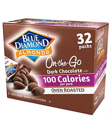Blue Diamond Almonds, Oven Roasted Cocoa Dusted Almonds, Chocolate , 100 Calorie Packs, 32 Count